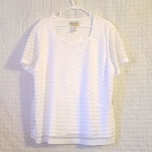 *New* Alfred Dunner white top